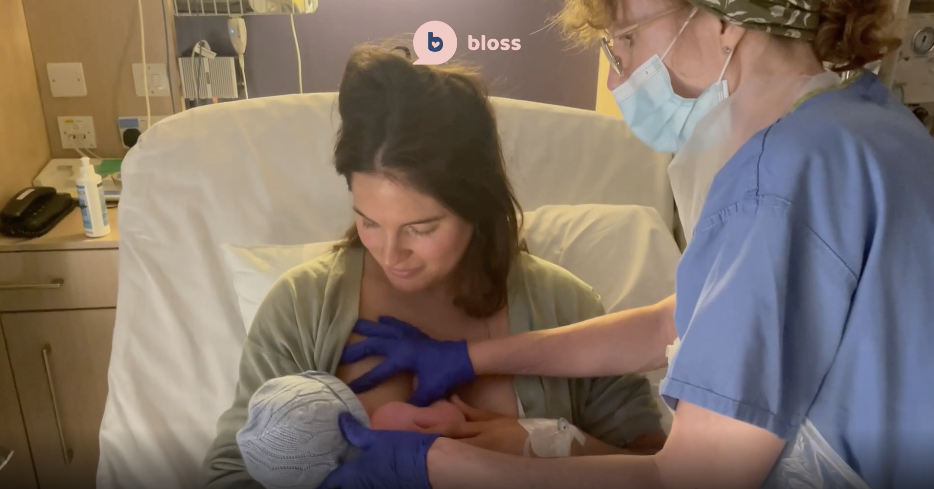 Binky Felstead learns how to breastfeed again! Video